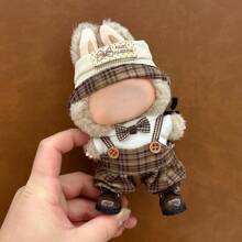 LABB 17厘米工装毛绒娃娃服装套装，仅衣服，适合第一代和第二代 LABB 服饰，坐姿派对服装，不含鞋子