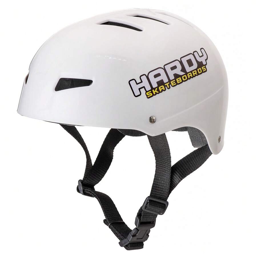 Capacete Profissional para Skate Ciclismo Patins Patinete BMX LoangBoard etc Unissex - Branco - Visão 1