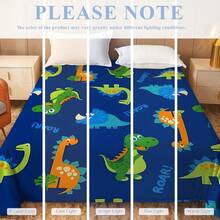 Kids Dinosaur Print Plush Blanket, Air Conditioning Blanket, Sofa Cover Blanket, Suitable For Home, Office, Outdoor, Camping, Travel, Air Conditioning Nap Blanket - Multicolor - View 8