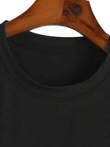TATTOOS PRETTY EYES THICK THIGHS Women's Plus Size Graphic Tank Casual Sleeveless T-Shirt Summer Vest Suitable For Daily Home Fitness And Exercise - 黑色 - 查看 4