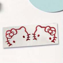 2pcs/Set Cute Kitty Cartoon 3D Stereo Stickers For Car, Electric Vehicle, Mobile Phone, Computer, Notebook, Self-Adhesive - Multicolor - View 3