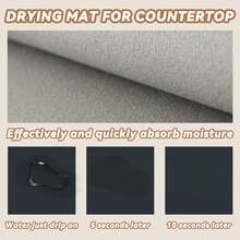 1 Tấm thảm lau bát đĩa màu trơn, Tấm thảm máy pha cà phê silicon thấm nước chống trượt, Tấm thoát nước, Tấm thảm cà phê, Tấm thảm nhà hàng quầy bar, Tấm thảm cho thú cưng, Tấm thảm đựng đồ ăn, Tấm thảm phòng tắm, Đồ trang trí mặt bàn, Đồ dùng nhà bếp - màu đen - Xem 8