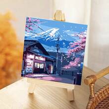 Paint By Number For Adults Beginner,Scenery Paint By Numbers,Landscape Paint By Numbers Kits Suitable For Home Wall Decoration, 8x8 Inch