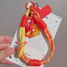 2-In-1 Dual Color Phone Lanyard Wrist Strap, Star Pendant, Unisex Outdoor Hiking Portable Phone Cord