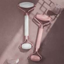 2 peças/Conjunto Massageador Facial e de Pescoço para Rolo Facial, Raspador Gua Sha, Placa Levantadora de Rugas, Cuidados com os Olhos, Conjunto Resinado Guasha, Cabelo, Ferramentas para Cabelo, Cuidados com o Cabelo, Escola, Volta às Aulas, Viagem, Itens Essenciais de Viagem, Itens Essenciais para Casa, Spa, Ferramenta de Massagem, Massagem, Massageador, Spa