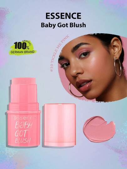 Essence Baby Got 腮红 10 号，柔滑乳霜质地，轻盈易晕染，不结块不粘腻，打造自然光泽妆效，显色度可叠加，持久配方，打造自然红润气色，5.5克/0.19盎司