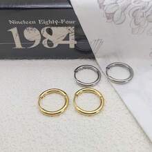5 Pairs Elegant Minimalist Stainless Steel Hoop Earrings Set, Suitable For Women, Fashion Small Cartilage Helix Piercing Earrings, Suitable For Daily And Party Wear