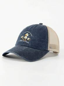 1 件举重鸭印花棒球帽，可爱时尚，适合大学生、教师、街头、旅行、派对、婚礼、万圣节、送给家人和朋友的礼物、父亲，有蓝色、绿色、黑色可选，男女通用，休闲，女士网帽 - 健身鴨子 - 查看 8