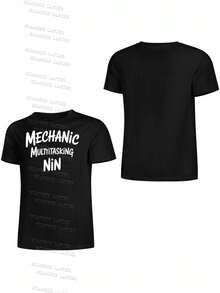 Camisetas de mujer 100% algodón para mujer, regalos para el día de la madre para S-2XL, regalos de cumpleaños para mujer, también conocidas como camisetas MULTITASKING.Camiseta de mecánico Camiseta de mecánico diésel - Negro - Ver 3