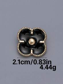 Bộ 6 nút kim loại thủ công họa tiết hoa cổ điển, thích hợp cho áo sơ mi, áo len cardigan, váy, váy cưới, bộ vest, nút kim loại thời trang đa năng, bó hoa tự làm, hộp, giày dép, hộp quà trang sức, phụ kiện thủ công mỹ nghệ - Nhiều màu - Xem 6