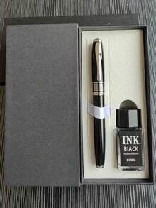 [Custom] Provide 1pc High Quality Custom, High-Quality Heavy Metal Feel, 0.5 Tip Steel Pen, With 1pc Gift Box Pocket Clip - Smooth Writing, Refillable Medium Nib, Comes With 2pcs Refills, Elegant Gift Box, Personalized Business Gift - Unique, Thoughtful Pen Gift Set For Coworkers, Friends, Family, Christmas, Back To School, Graduation, Father's Day, Thanksgiving, Valentine's Day, Mother's Day, Teacher's Day - Multicolor - View 36