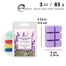 1/8 Pack Summer Fragrance Wax Melts, Soy Wax Tarts For Wax Warmer, Scented Candle Gifts - Lemon, Jasmine, Rose, Coffee, Apple, Cinnamon, Vanilla And Lavender - Multicolor - View 9