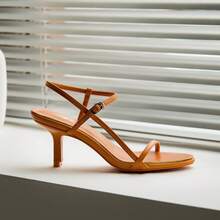 Women Heeled Sandals - 黃色[跟高6.5公分] - 查看 4