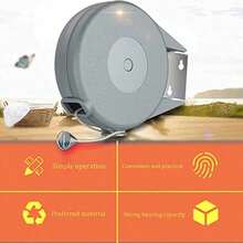 TOCOZOC Tendedero Retractil Tendedero para Ropa Interior y Exteriores de Ajustable de 12 Metros Portatil de Servicio Pesado Tendedero Organizador de Cintos de Pared para Colgar Ropa