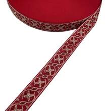 Aimall Boho Jacquard Ribbon Geometric Woven Trim Floral Embroidery Jacquard Trim For Sewing, Handmade Bag, Clothing Decoration