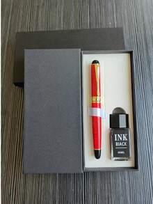 [Customized] Laser Engraved Pen Holder, 1pc Elegant Customized Fountain Pen With 0.5mm Fine Nib, High-Quality Electroplated Craftsmanship, Smooth Writing Experience, Refillable Ink Cartridge, Includes 30pcs 2.6mm Ink Cartridges, Great Daily Writing/Calligraphy Gift For Coworkers, Family, Back To School, Valentine's Day, Christmas, Father's Day, Teacher's Day, Thanksgiving, Christmas, Mother's Day, Birthday, Personalized Gifts - Multicolor - View 53