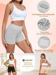 3pcs Women Shaping Shorts, Chafe-Free Seamless Panties, Slip Shorts Lining For Dresses - Multicolor - View 6