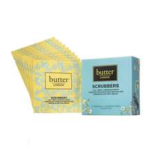 butter LONDON BUTTER NAIL TREATMENT SCRUBBERS 2IN1 PREP + WIPES - Clear - View 1