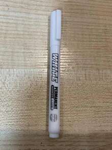 1/2/3/5/12支防水速干白色细头永久性马克笔，适用于玻璃、窗户、轮胎喷漆、织物、木材和皮革、陶瓷、金属、纸张、艺术绘画、涂鸦，情人节的理想之选！防水速干白色马克笔，非常适合涂鸦、玻璃广告和贺卡高亮！不褪色，适用于玻璃、人造皮革、木材、金属和其他DIY工艺品，万圣节和圣诞节派对用品 - 白色 - 查看 11