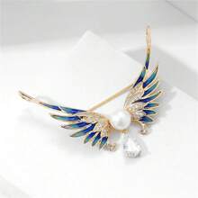 1pc Angel Wings Love Brooch Zinc Alloy Material Paint Craftsmanship Elegant Style Fashionable And Exquisite Suitable For Suits, Dresses, Daily Wear Accessories, Gifts For Friends And Family Birthday Parties
