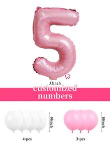 بالونات أرقام وردية مخصصة بطول 32 بوصة، بالونات التكس وردية وبيضاء مخصصة، مناسبة لديكور حفلات عيد الميلاد، الزفاف، استحمام الطفل، عيد الحب، حفلات عصابة العروس، حفلات عيد ميلاد بموضوع الفيونكة، ديكور خطوبة العروس، عيد الميلاد، الذكرى السنوية، استحمام الطفل، التخرج، الخطوبة، ديكور حفلات الزفاف
