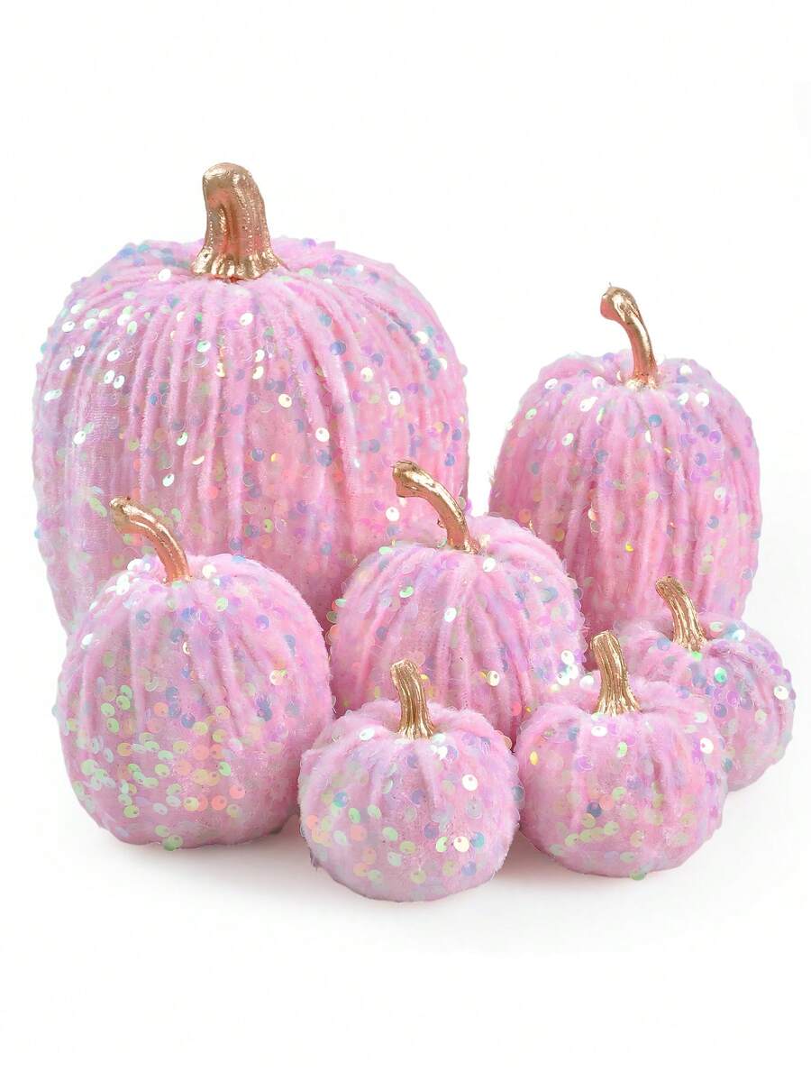 1/7PCS Autumn Artificial Velvet Pumpkin Various Sizes Artificial Flocking Foam Pumpkin Thanksgiving Halloween Harvest Festival Seasonal Festival Decoration Family Farmhouse Wedding Party Desktop Center Decoration ﻿ ﻿ Home Decor Halloween Decor Fall Decor Room Decor Autumn Decor Christmas Decorations Home Christmas Gifts Christmas Decor