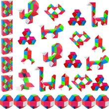 1/3/8/10/15pcs Mini Magic Cube Puzzle Toys, Hollow Snake Cube Puzzle Toys - Fidget Cube Toys, Snake Cube Macarons Twist Puzzle, Party Favors & Gift Bag Fillers, Travel Toys, Birthday Gift Box Toys - Multicolor - View 3