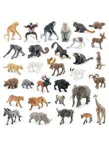 逼真的野生动物模型套装，家居/办公室桌面装饰