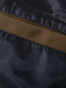 Men's Jacket, Autumn/Winter Wool Windbreaker Solid Color Jacket, Fashion Lapel Patchwork Artistic Motorcycle Jacket