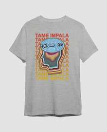 Unisex T-Shirt Rock Band Tame Alternative Impala Album The Slow Rush Music Show Tour - 白色 - 查看 3