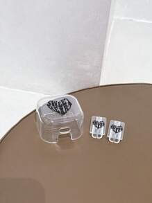 3 件套数据线充电器保护壳，TPU 软壳，英国插头 Apple 20W 快速充电器，彩色心形和字母图案，适合返校，兼容英国插头 Apple 20W 快速充电器数据线保护器充电器配件手机配件