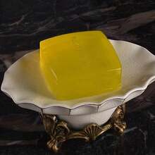 1 件陶瓷皂盒，豪华家居皂架，高端酒店餐厅带排水功能的皂盘，防滑皂盘，装饰性皂架，浴室配件，圣诞节/万圣节礼物 - 米色 - 查看 5