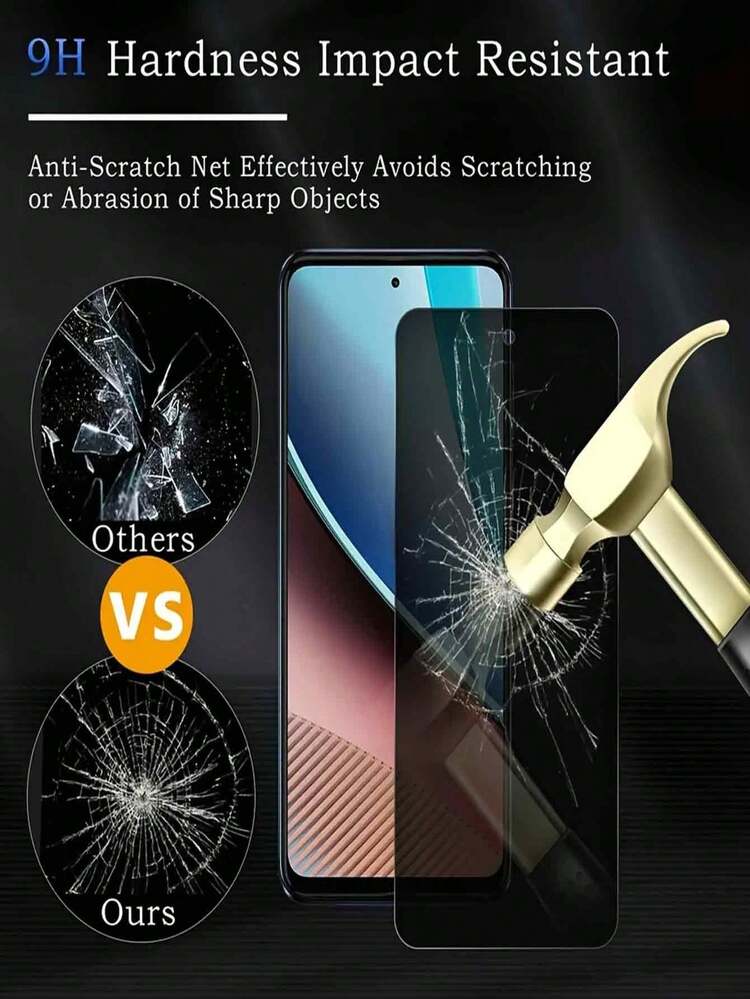 2 包隐私钢化玻璃适用于摩托罗拉 Moto G84 G54 G14 G34 G64 G64 G24 G24 G15 G24 G24 G22 E13 E13 E15 G Power 2025 G Stylus 2024 2024 2022，9H+ 屏幕保护膜，亮面，防指纹，防刮，易于安装屏幕保护必需品，适用于日常防护、办公室、家庭隐私屏幕保护膜手机屏幕保护膜手机配件防水防震防摔防摔全覆盖 - 黑色 - 查看 3