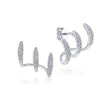 Unique Design Three Claw Ear Cuffs And Curved Crystal Stud Earrings For Women Minimalist Chic Jewelry With High Quality Sparkling Stones Elegant And Comfortable To Wear Perfect For Daily Outfits Parties Weddings And Gift Giving Gold Jewelry Earrings For Women Halloween Earrings For Women