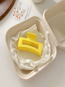 爪夹 5 件女士简约彩色方形发夹，中号方形发夹，适合日常发型，建议作为礼物发饰发夹，适合女性、学校用品、大学 - 彩色 - 查看 3