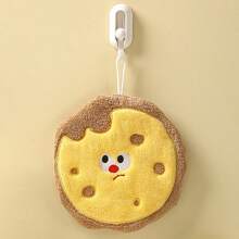 1件装卡通儿童挂式擦手巾，吸水浴室干手巾