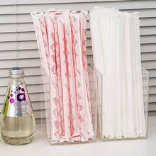 1 件迷你吸管架收纳盒，透明亚克力化妆刷架，便携式吸管收纳盒，适用于厨房旅行桌、便当配件，不含吸管，适用于刷子、眼线笔、口红、笔、美容台面收纳、旅行和家居梳妆台配件