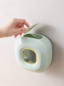 1pc Kitchen Mounted Dust-Proof Wrap Dispenser Box, Versatile Storage - Multicolor - View 5