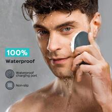 Facial Cleansing Brush Face Scrubber : Portable Silicone Waterproof Rechargeable Face Wash Brush 5 Cleansing Modes Electric Deep Cleaning For Men Women Oving Blackhead Exfoliating - 灰色 - 查看 5