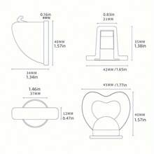 1把钥匙+2把锁 磁性抽屉锁，隐形隐藏锁，多功能锁，粘合锁 - 白色 - 查看 4