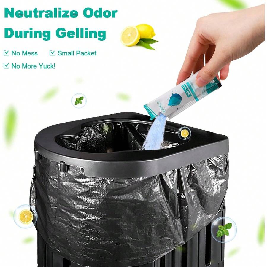 30 PACK Poo Gel For Portable Toilet, Camping Toilet Powder For Potty Bags, Absorbent Gel, Portable Toilet Gel Packets For Outdoor Recreation Camping Supplies (30) - 30 - 查看 1