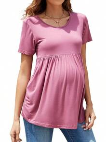 Maternity Activewear Sets - Dark Red - View 2