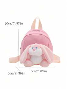 Customized Bags With Personalized Names Or Holiday Messages. Customize Your Own Backpack, Mini Cartoon Casual Cute Rabbit Backpack School Bag, You Can It Names, Letters, Lucky Numbers, Etc. Is Perfect For Daily Adaptation To School, Dance Classes, Travel, And Birthday Gifts Friends Daughters. It'S Unforgettable. Packaging, Christmas Gifts, New Year Other Prints Are Placed Randomly.,Multi-Functional,Ornamental,Letter,Stylish,Modern,Colorful,Cute,Adorable,Casual,Custom,Personalised,Unique,Customized,Ideal Gifts For Him,Ideal Gifts For Her