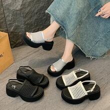Women Heeled Sandals - 銀色 - 查看 4