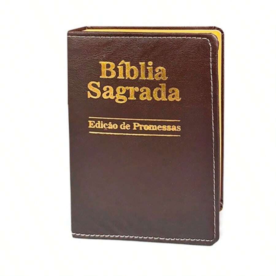 Bíblia Sagrada Letra Pequena Luxo Marrom