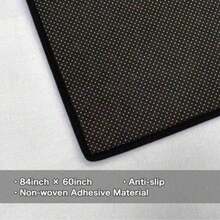 1PC 3.1'x2', 8.4'x6' Modern Vintage Stripe Print Low Pile Rug, Bedroom Area Rug, Non-Slip Dot Rug, Easy To Clean, Home Decor, Room Decoration - 黑色 - 查看 9