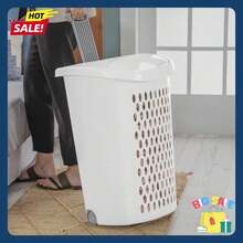 Plastic Laundry Basket With Wheels For Adults - 1 - 查看 1