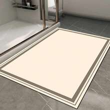 MADE IN TURKEY Pearl Digital Non-Slip Printed Turkish Rug – AL4007 Soft Touch, Washable Carpet With Non-Slip Felt Backing – Modern Decorative Floor Mat, Suitable For Living Room, Bedroom, Bathroom, Hallway Or Entryway – Available In 5 Sizes (40*60, 50*120, 50*160, 50*80, 60*100 Cm). Quick-Drying, Highly Absorbent, Soft, And Comfortable Design. Suitable For Both Indoor And Outdoor Use. - Brown - View 2