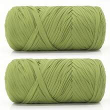 1/2 件优质 T 恤纱线，400 克（200 克 * 2），2 包优质高弹力编织碎布纱线，高弹力绳纱，纱线，钩针纱线，优质高弹力编织碎布纱线，适用于手工编织袋、篮子、地毯、鞋子、家居装饰和 DIY 工艺品，有多种颜色可供选择。 - 彩色 - 查看 29