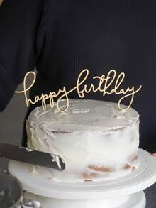 1PCS/3PCS/5PCS 新款创意生日蛋糕装饰亚克力蛋糕插卡